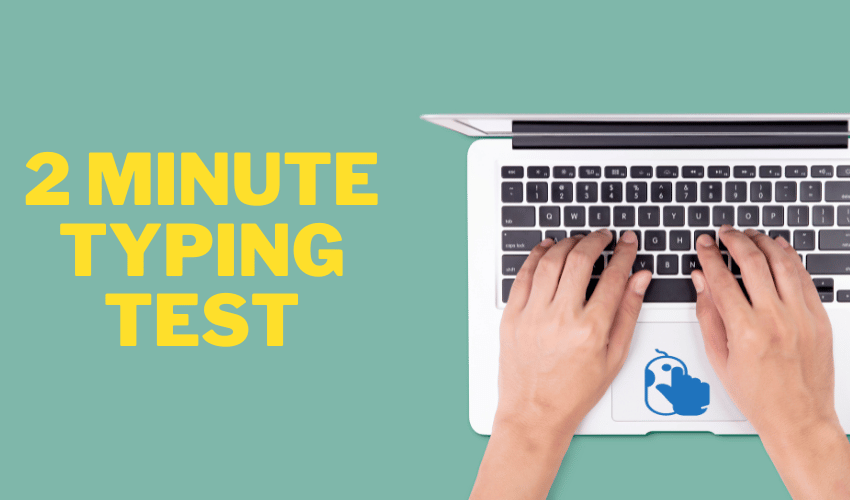 2 minute typing test