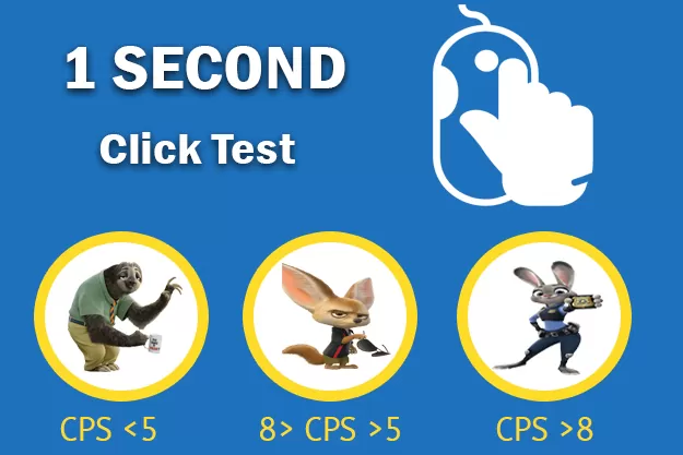 Clicks Per Second Test - 1 Second click test